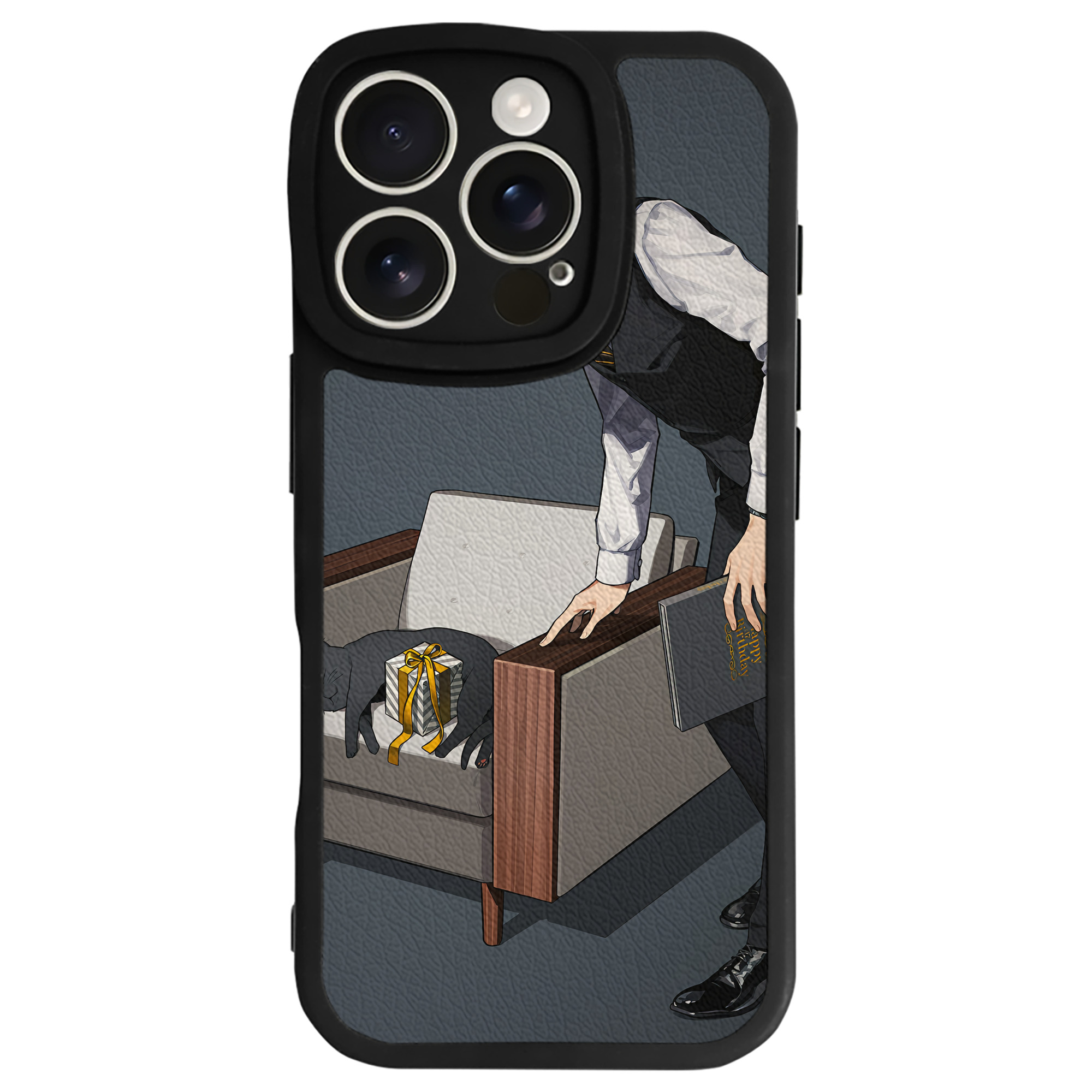 （画像用） ハイキュー!! Haikyu!! 【iPhone 16シリーズ対応】シリコンスマホケース（レザー調） 材質：シリコン